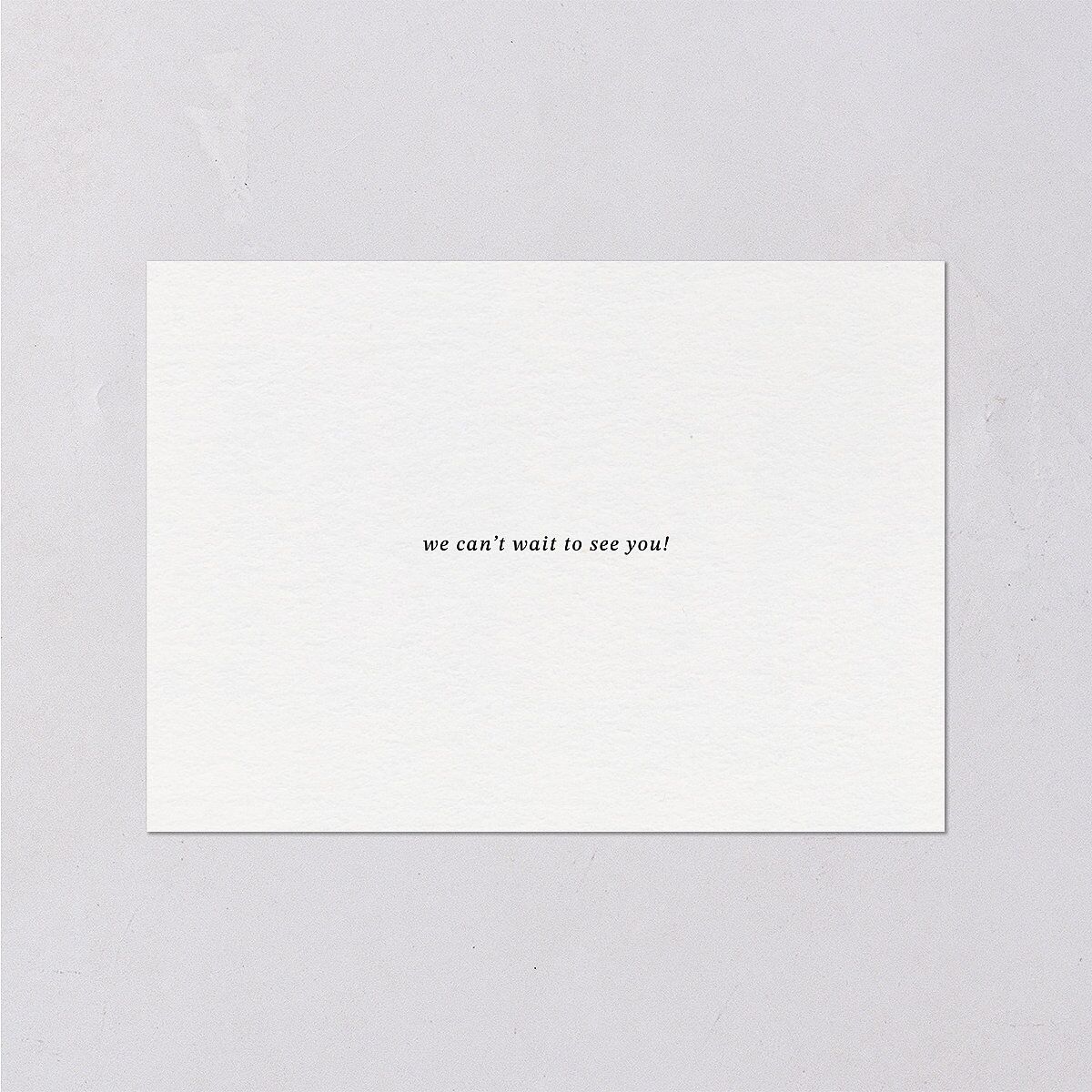 Elegant Minimalist Wedding Response Cards Pure White Signature Standard