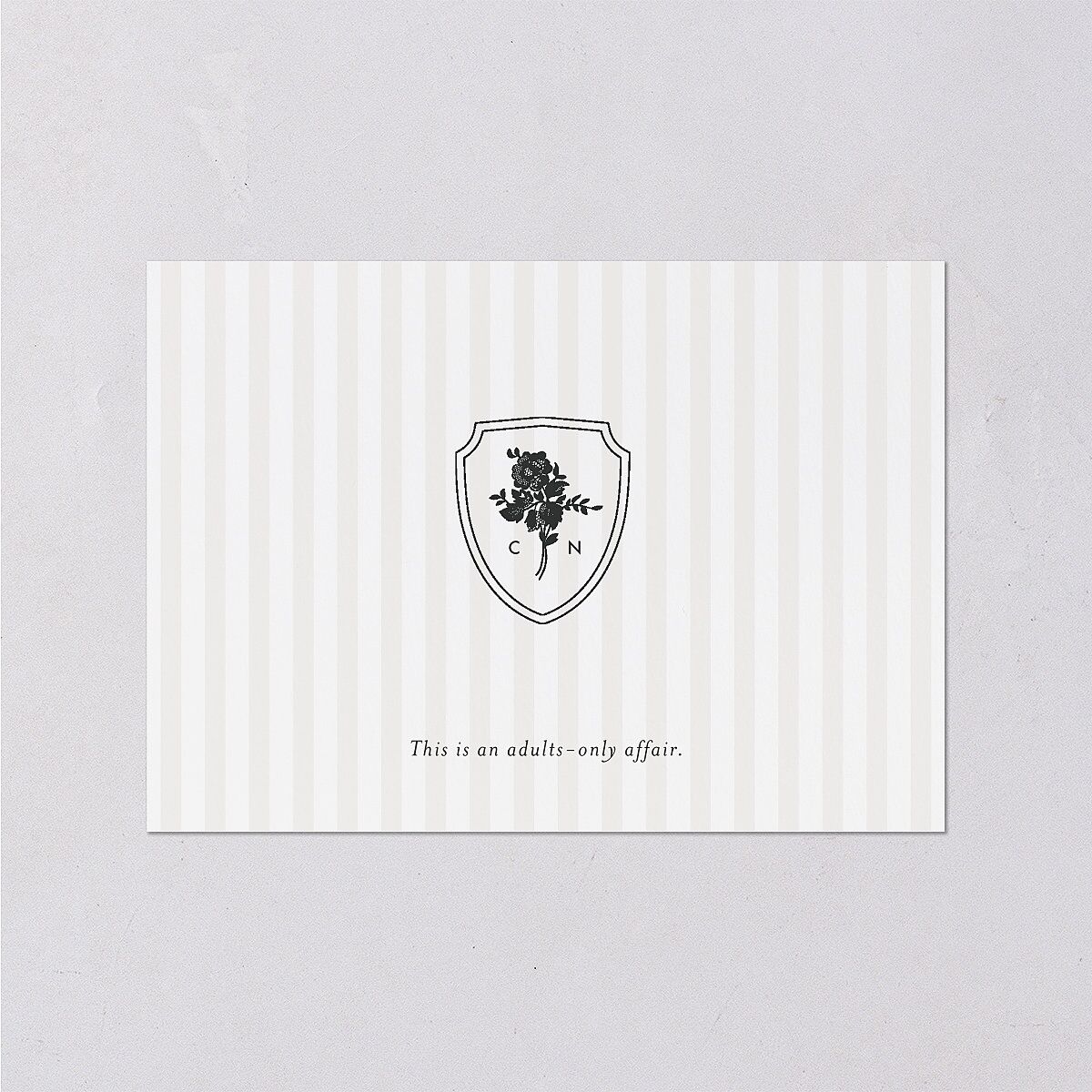 Old Money Botanical Wedding Enclosure Cards Pure White Signature Standard