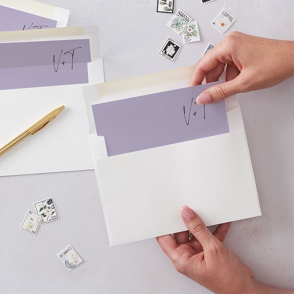 Just Love Envelope Liners Sheer Lilac Standard