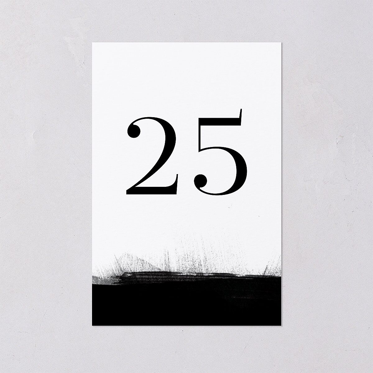 Painted Minimal Table Numbers Midnight Signature