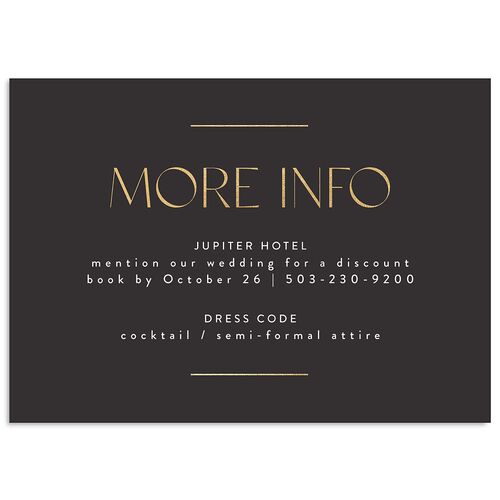 Windows Wedding Enclosure Cards Gold Charcoal Signature Standard