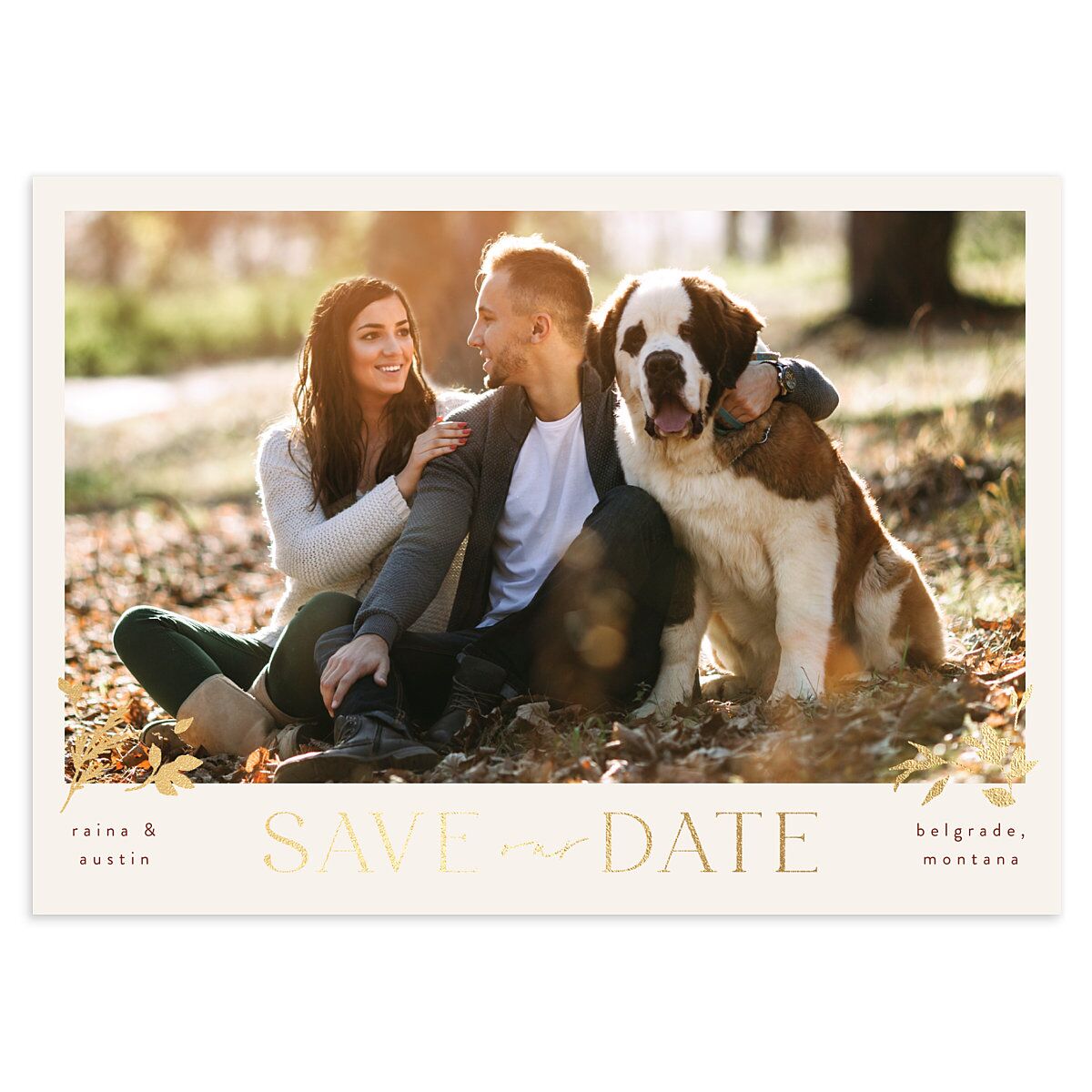 Harvest Crescent Save The Date Cards