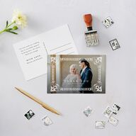 Medieval Elegance Thank You Postcards Midnight