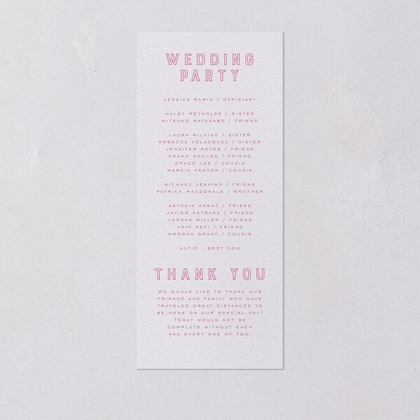 Iconic Beach Wedding Programs Sky Signature