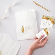 Sweet Sunflowers Favor Gift Tags Marigold Signature