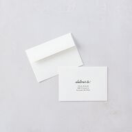 Wavy Frame Photo Wedding Response Cards Sea Blue Signature Standard