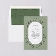 Love Is Patient Bridal Shower Invitations Thyme Signature Blank Standard