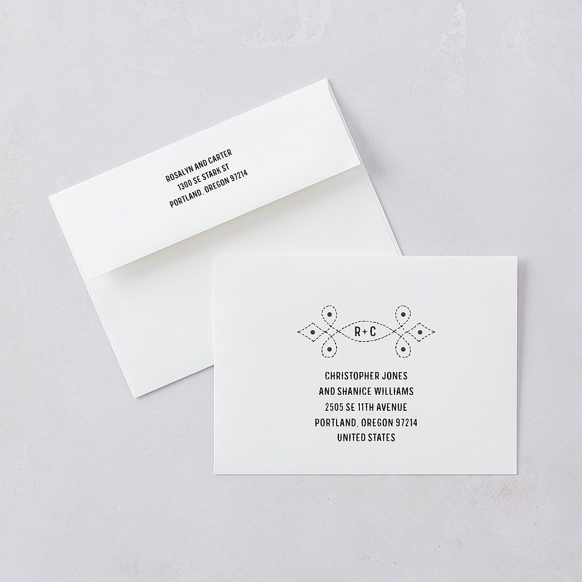 Classic Western Foil Wedding Invitations Midnight Gold Signature Blank No Standard
