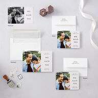 Natural Palette Save The Date Magnets Pure White Magnet Paper