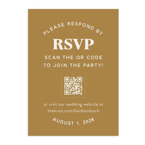 Custom Pet Portrait QR Code RSVP Cards Driftwood Signature Standard
