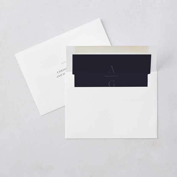 Gilded Bold Wedding Invitations Gold Navy Signature Blank No Standard