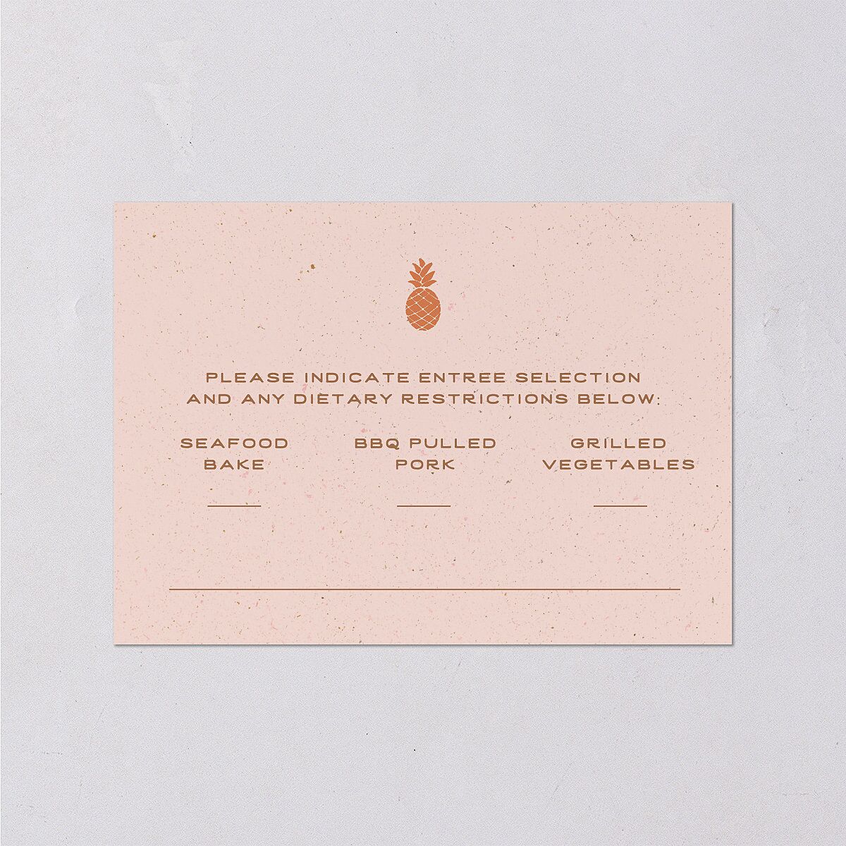 Beach Party Wedding Response Cards — view 2