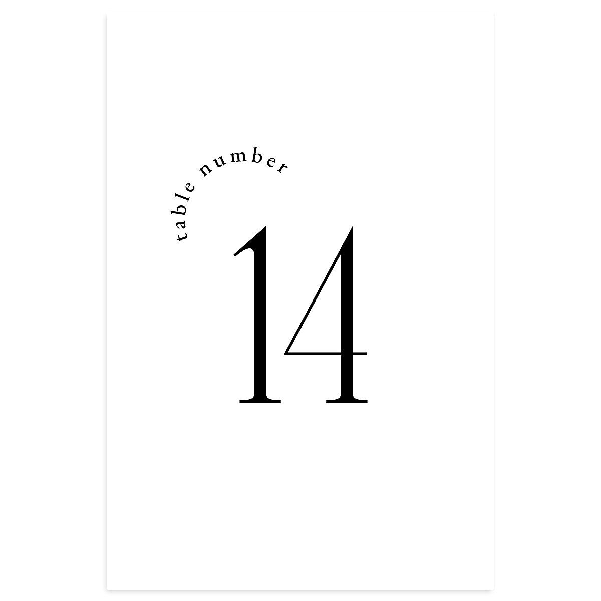 Accent Arches Table Numbers