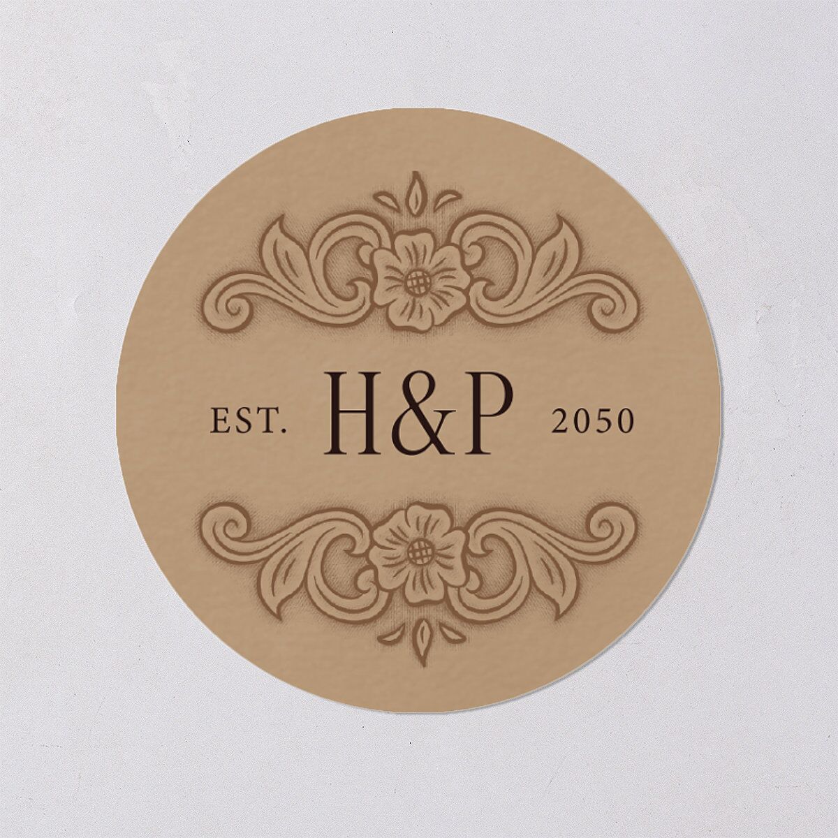 Rustic Western Filigree Frame Wedding Stickers Saddle Circle
