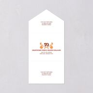 Wedstock All-in-One Wedding Invitations Red Clay Signature Light Both Recipient and Return Addresses No