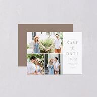 Side Panel Save the Date Petite Cards Fawn Signature smooth Blank No Standard