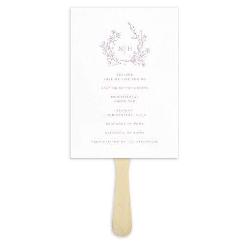 Natural Monogram Fan Programs Boysenberry Signature Standard