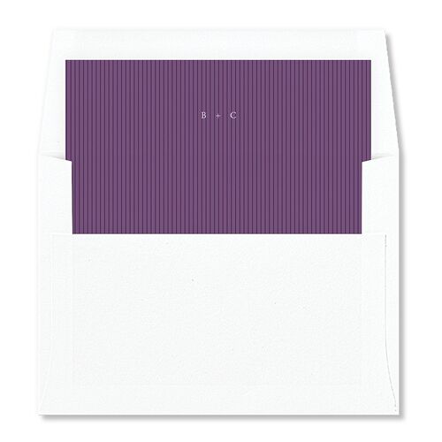 Moody Romantic Lace Floral Envelope Liners Royal Purple Standard