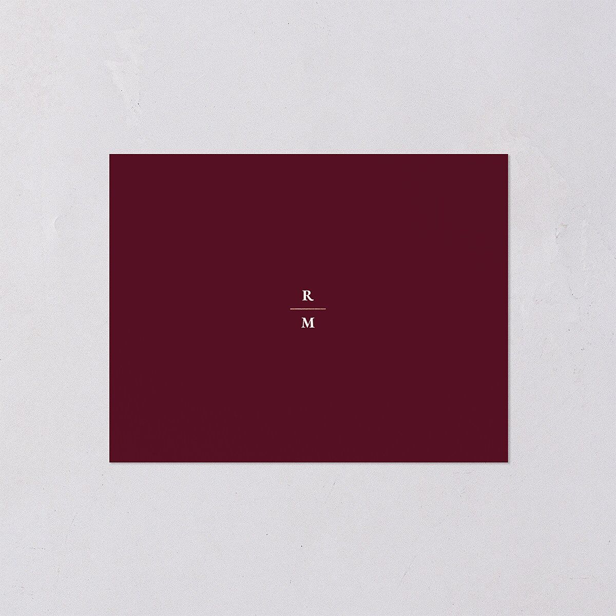 Gilded Botanical Save the Date Petite Cards Burgundy Signature smooth Blank No Standard