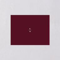 Gilded Botanical Save the Date Petite Cards Burgundy Signature smooth Blank No Standard