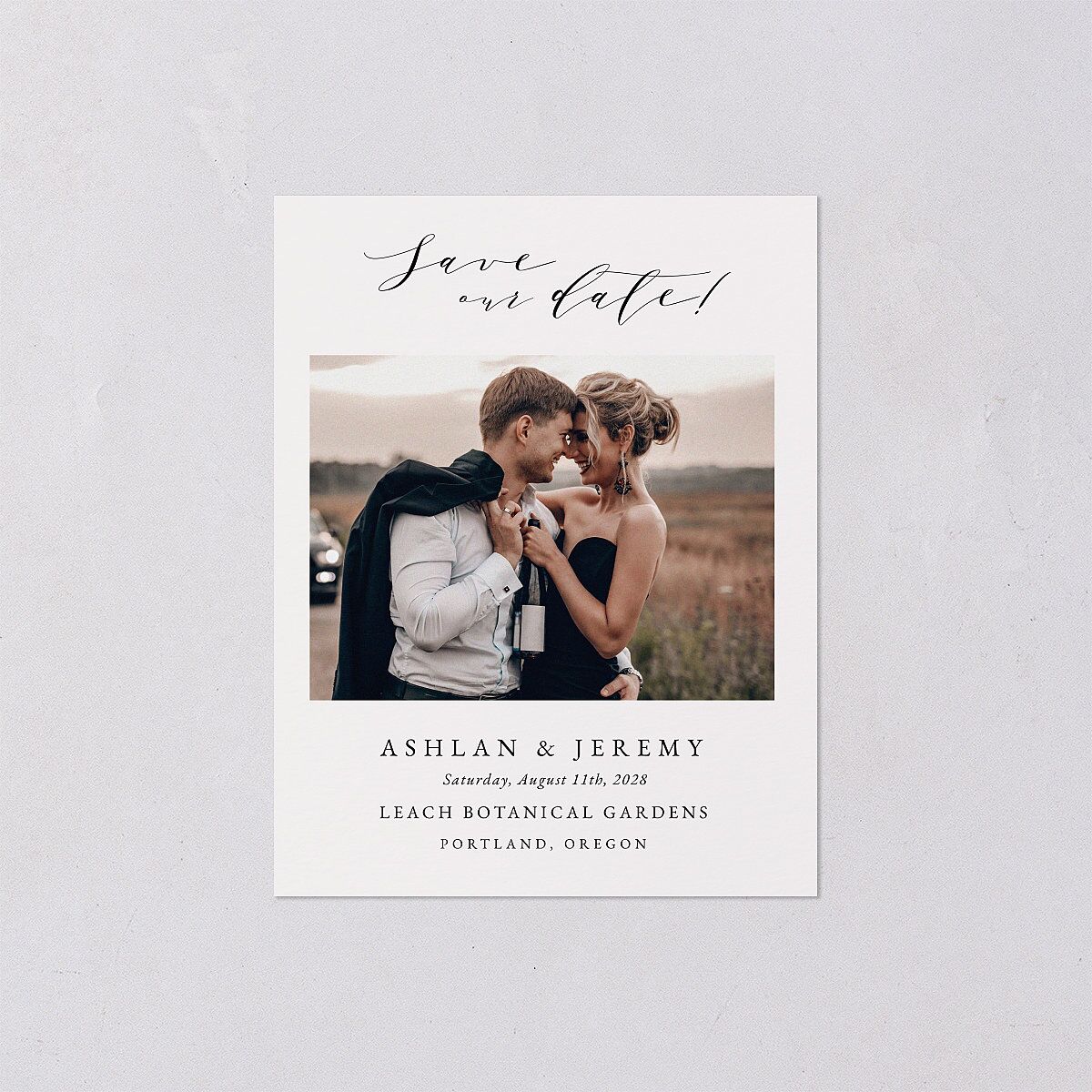 Simply Elegant Save the Date Petite Cards — view 2
