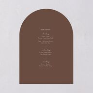 Monogram Arch Foil Wedding Invitations Gold Walnut Signature Blank Arch No