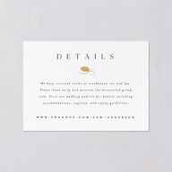 Flourishing Love Wedding Enclosure Cards Gold Pure White Signature