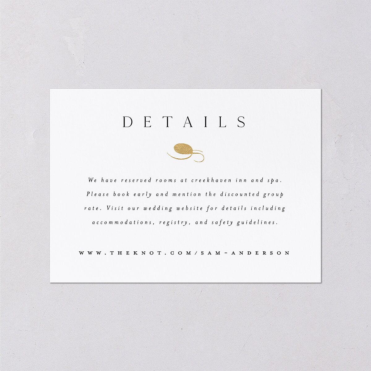 Flourishing Love Wedding Enclosure Cards — view 1