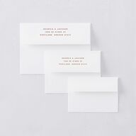 Western I Do BBQ Save the Date Magnet Envelopes White Saddle Both Recipient and Return Addresses Signature Standard