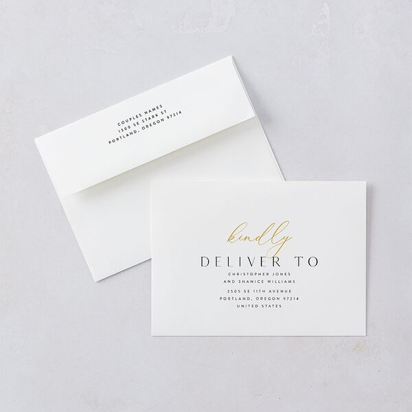 Elegant Grid Wedding Invitations Licorice Signature Blank Standard