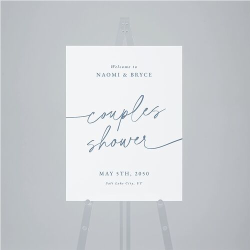 Hand Scripted Couples Shower Standard Welcome Sign Medium Pool Standard Indoor Foam Core M Welcome