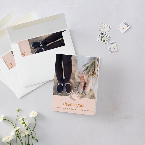 Beach Party Thank You Cards Pink Cotton