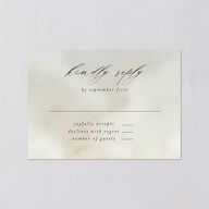 Western Valley Wedding Response Cards Tan Signature Standard