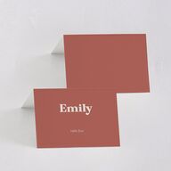 Custom Pet Portrait Place Cards Desert Rose Signature