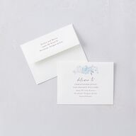 Hydrangea Garden Thank You Cards Gold Slate