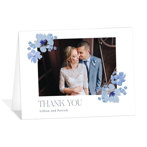 Blooming Frame Thank You Cards Gold Cruise
