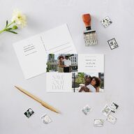 Windows Save the Date Postcards Pure White