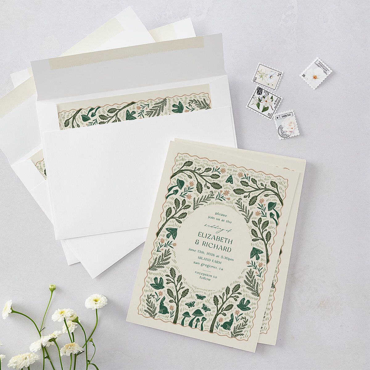 Woodland Whimsy Wedding Invitations — view 4
