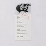 DIY Crafty Photo Wedding Programs Ruby Signature