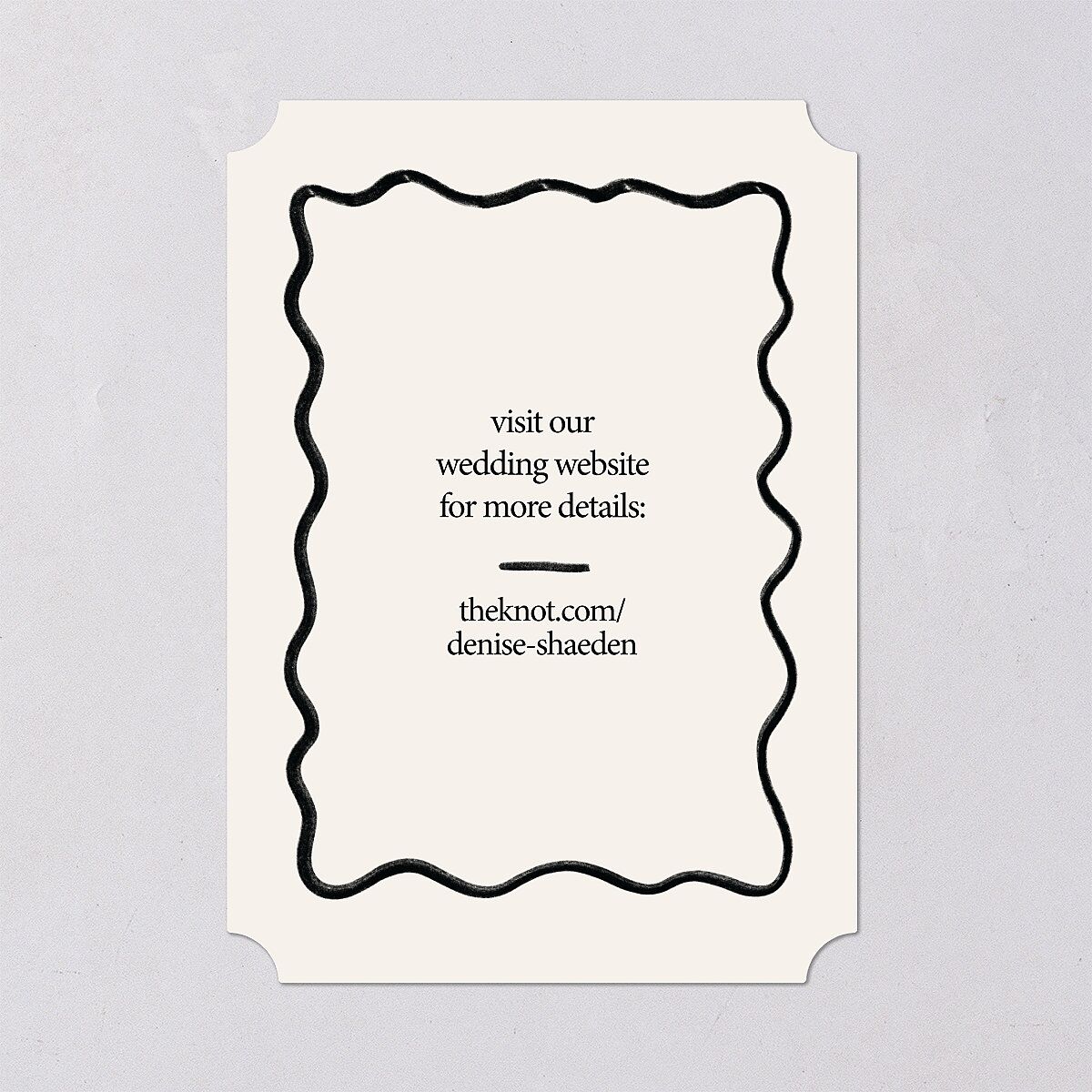Dainty Bow Save the Date Cards — view 3