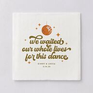 Disco Love Luncheon Napkins Umber Napkin Uncoined