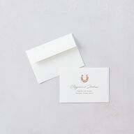 Western Wild Horses Wedding Response Cards Copper Signature