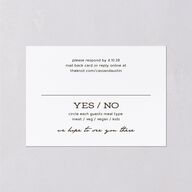 Southwestern Nouveau Wedding Response Cards Red Clay Signature Standard