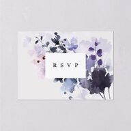 Ethereal Floral Wedding Response Cards Sheer Lilac Signature