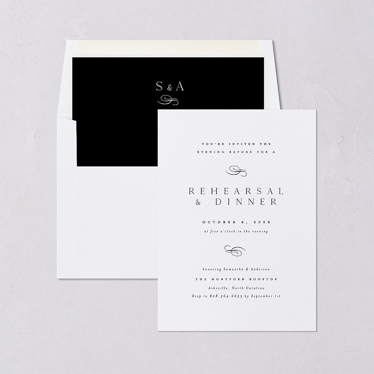 Flourishing Love Rehearsal Dinner Invitations — view 4