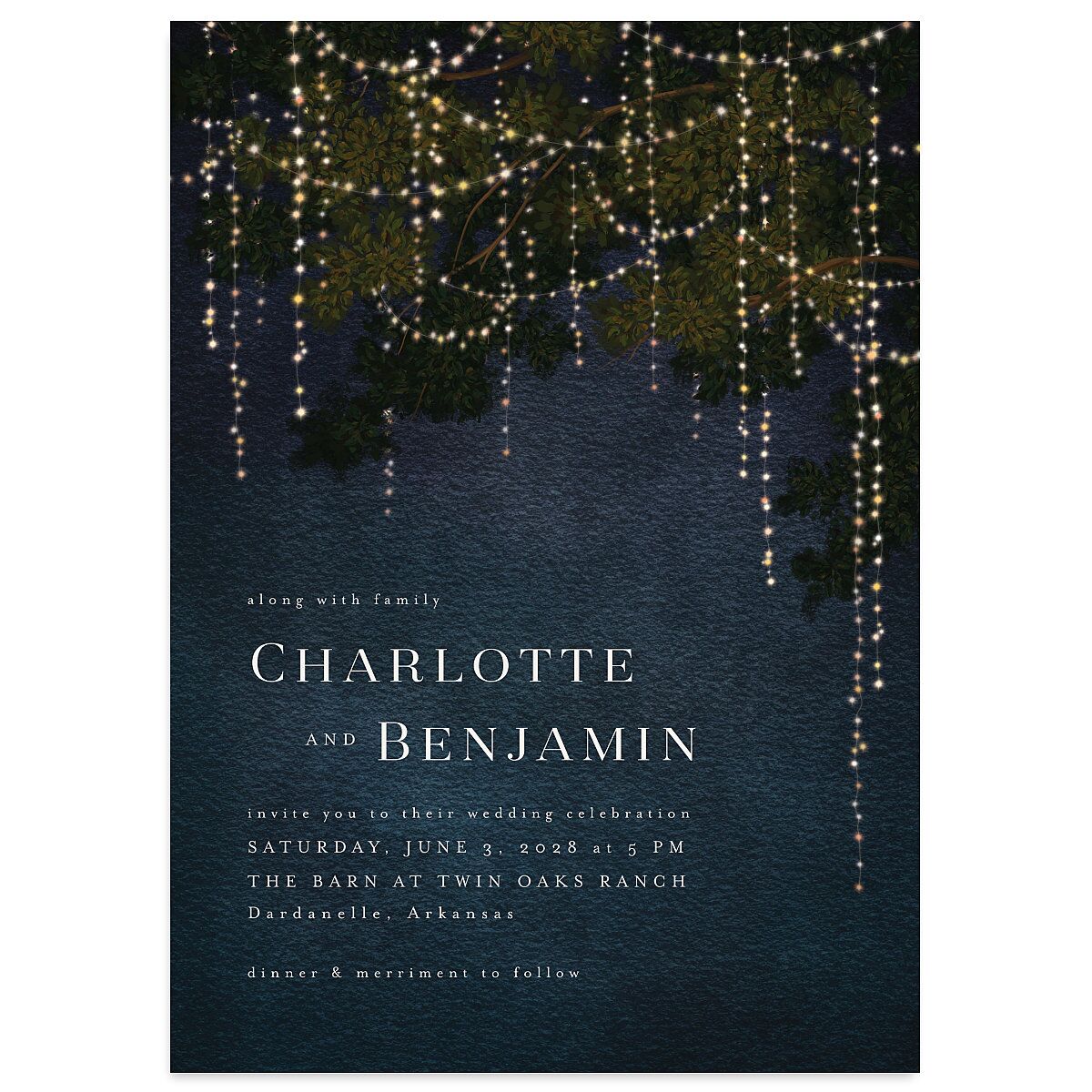 Enchanted Evening Wedding Invitations