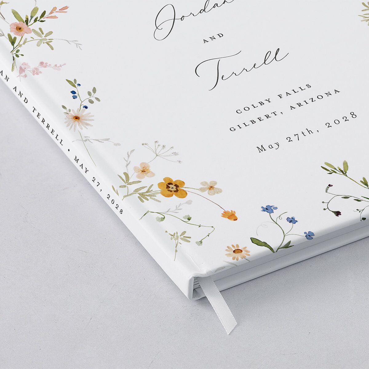 Dainty Wildflowers Guest Books Sunflower