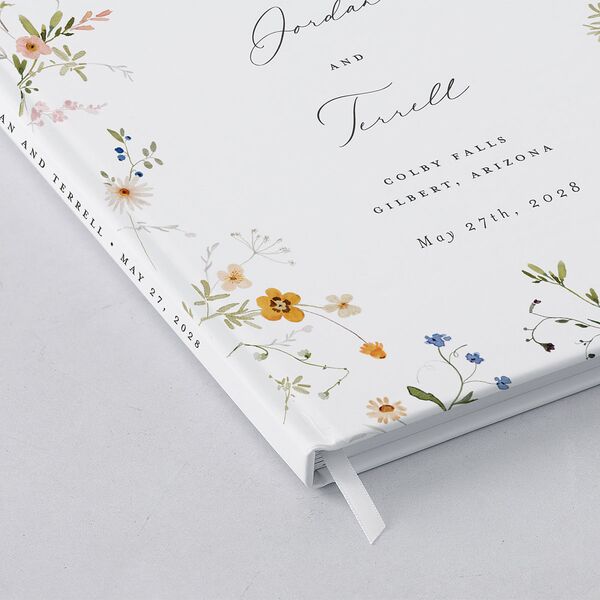 Dainty Wildflowers Guest Books Sunflower