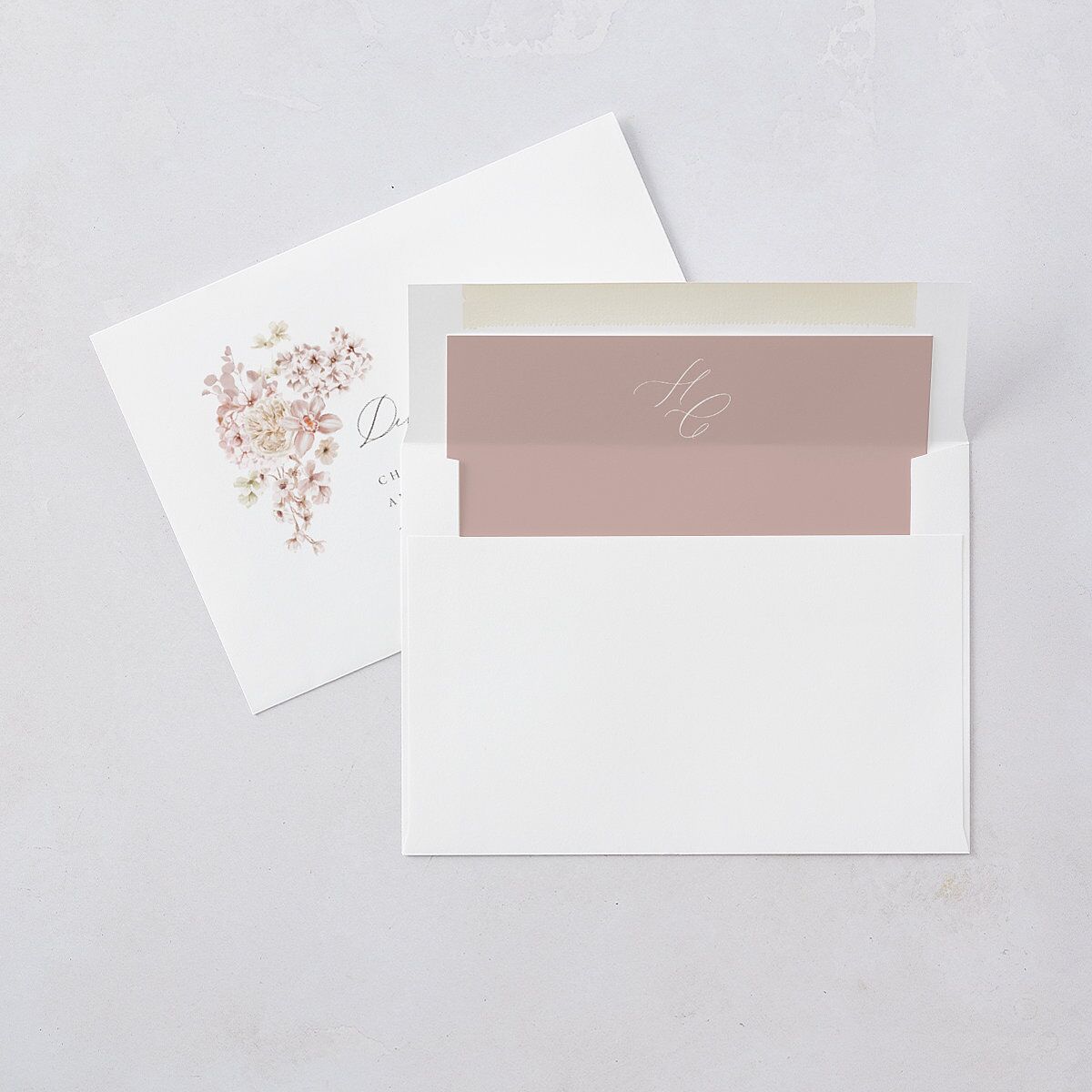 Luxury Floral Foil Wedding Invitations Gold Desert Rose Signature Blank No Standard