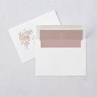 Luxury Floral Foil Wedding Invitations Gold Desert Rose Signature Blank No Standard